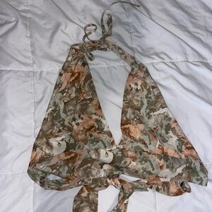 Floral bralette crop top